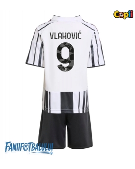 Juventus Dusan Vlahovic #9 Echipament de Fotbal Replică 2025-26 Copii Acasa (+ Șorturi)